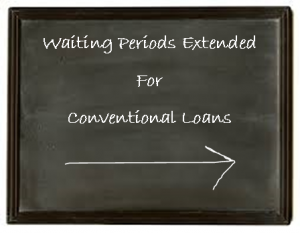 Changes to Short Sale Waiting Periods for Conventional Loans
